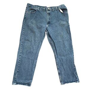 Wrangler Mens Relaxed Fit Denim Jeans-Blue-46x30-GUC